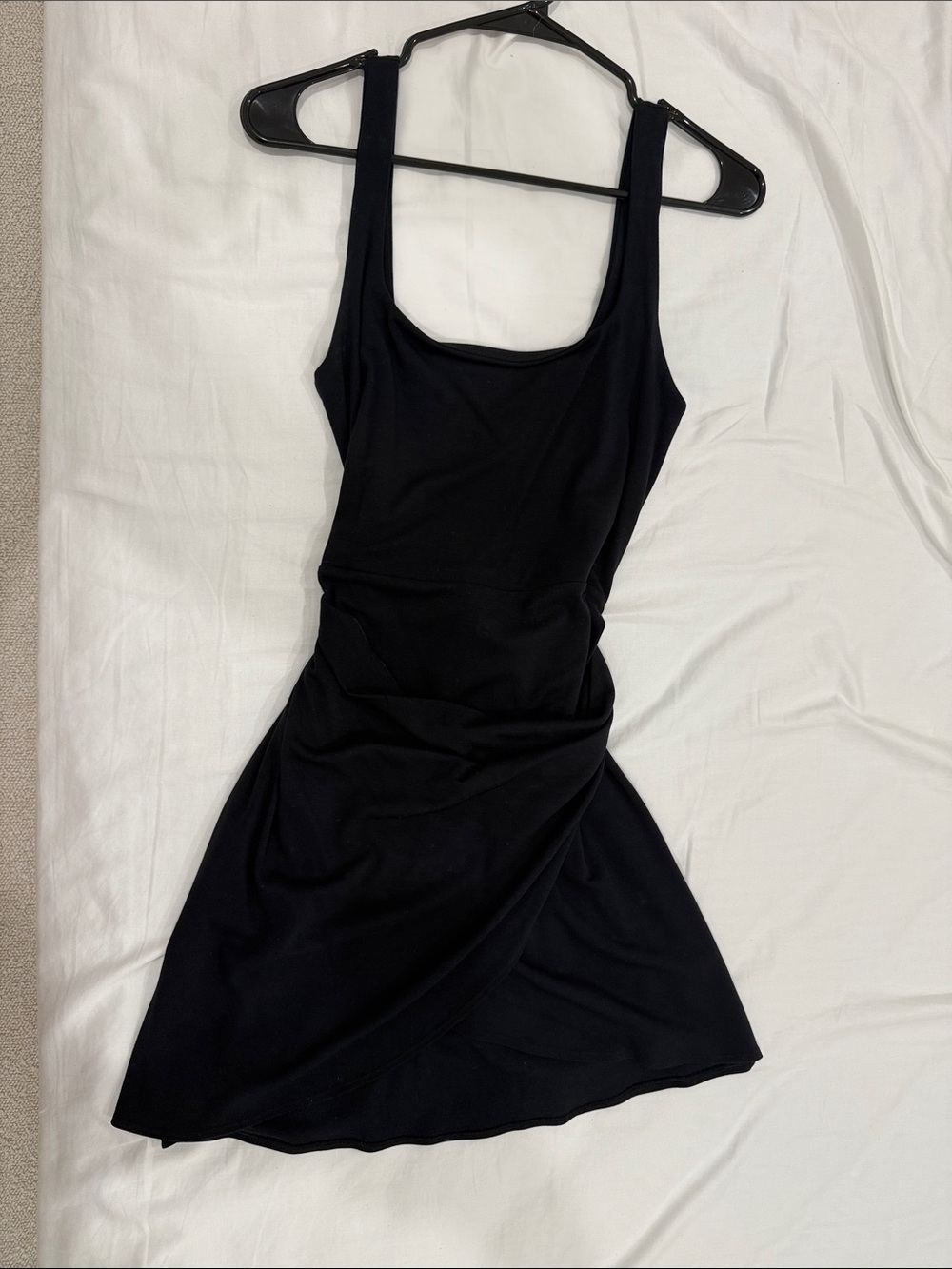Wilfred Black Scoop Neck Mini Dress